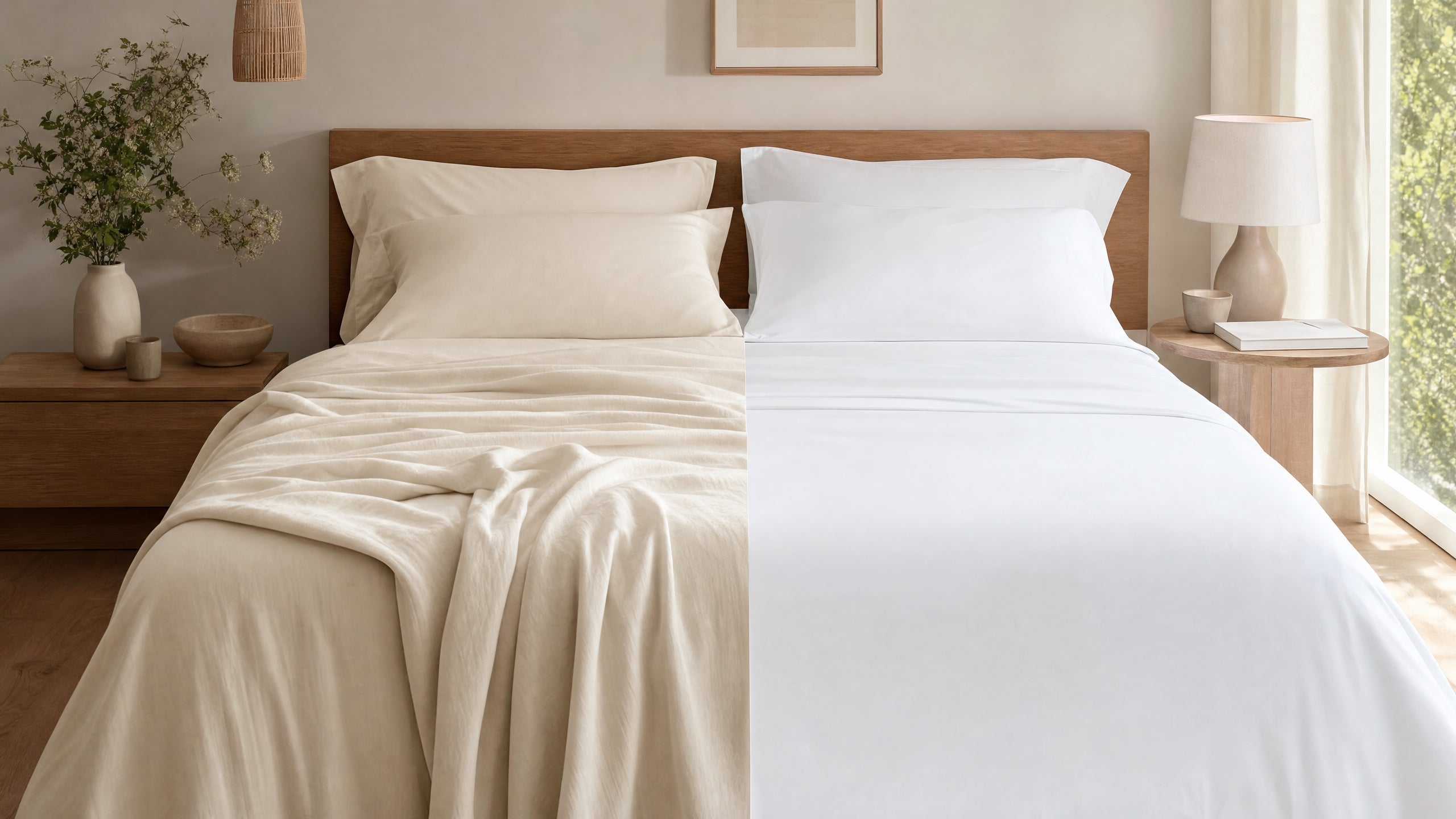 Bamboo sheets versus cotton sheets comparison for better sleep - Pure Fiber