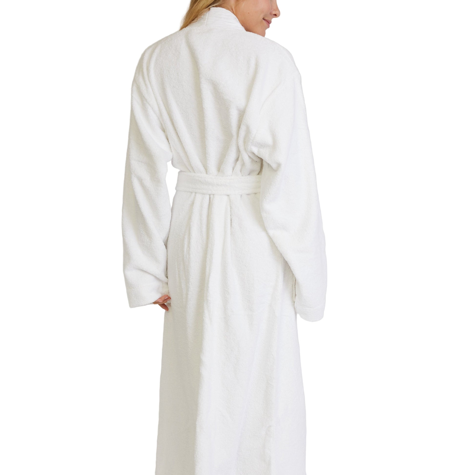 Turkish Cotton Terry Cloth Pleated Bathrobe