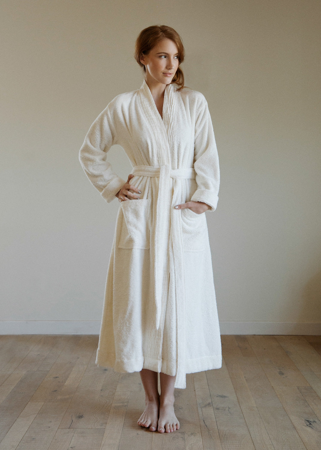 The Pleated Bathrobe.