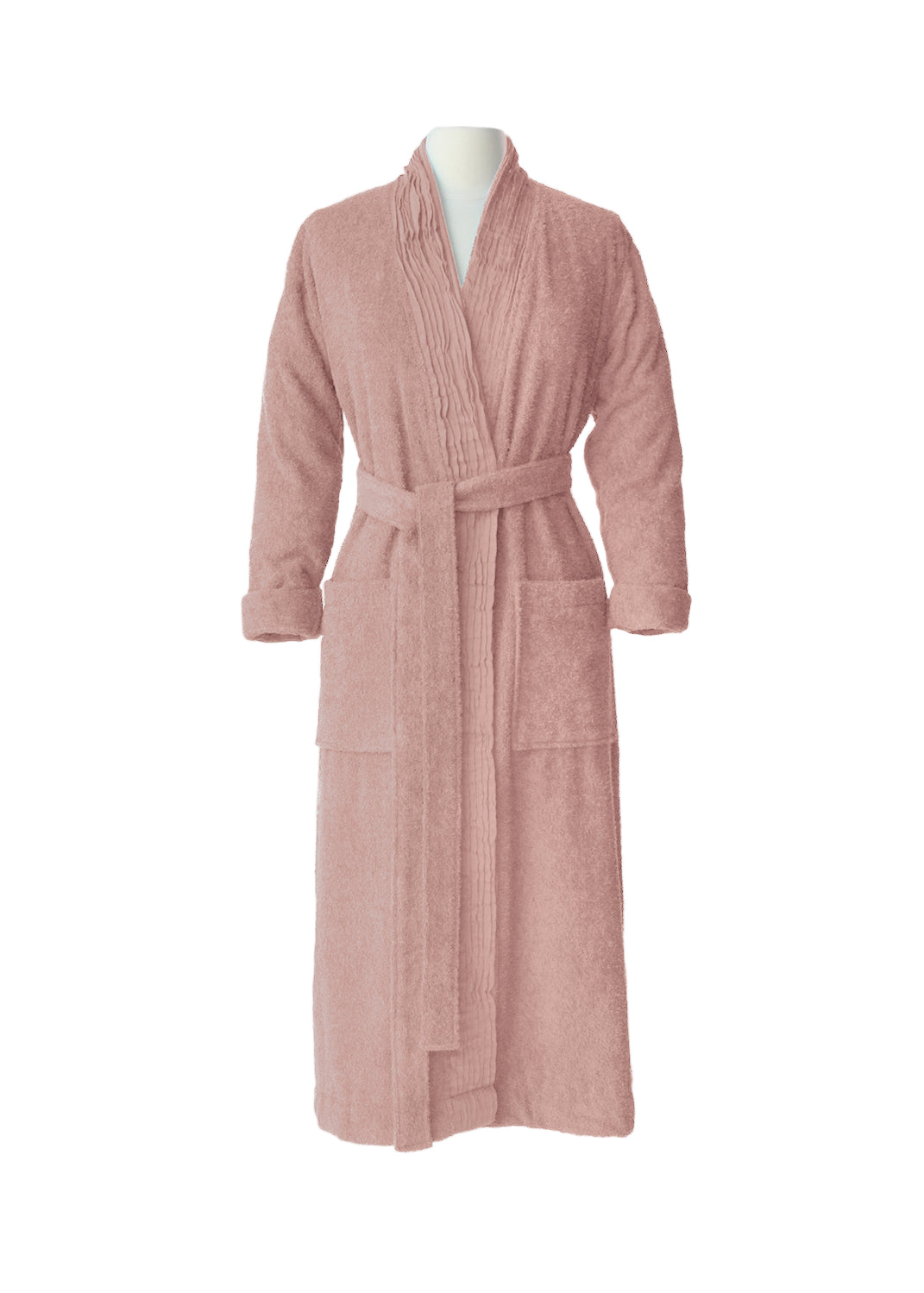 Turkish Cotton Terry Cloth Pleated Bathrobe
