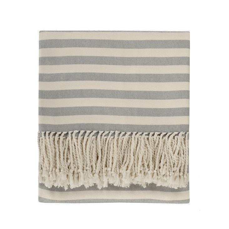 Striped Bamboo Viscose Throw