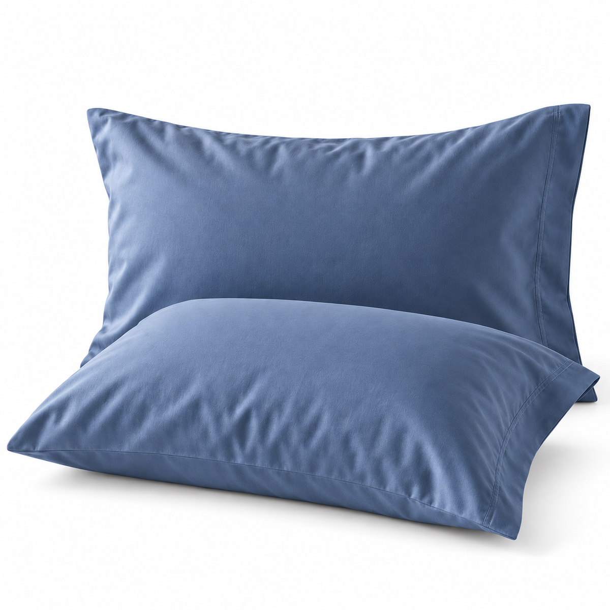 Denim Blue bamboo viscose pillowcases, set of 2 #Color_Denim Blue
