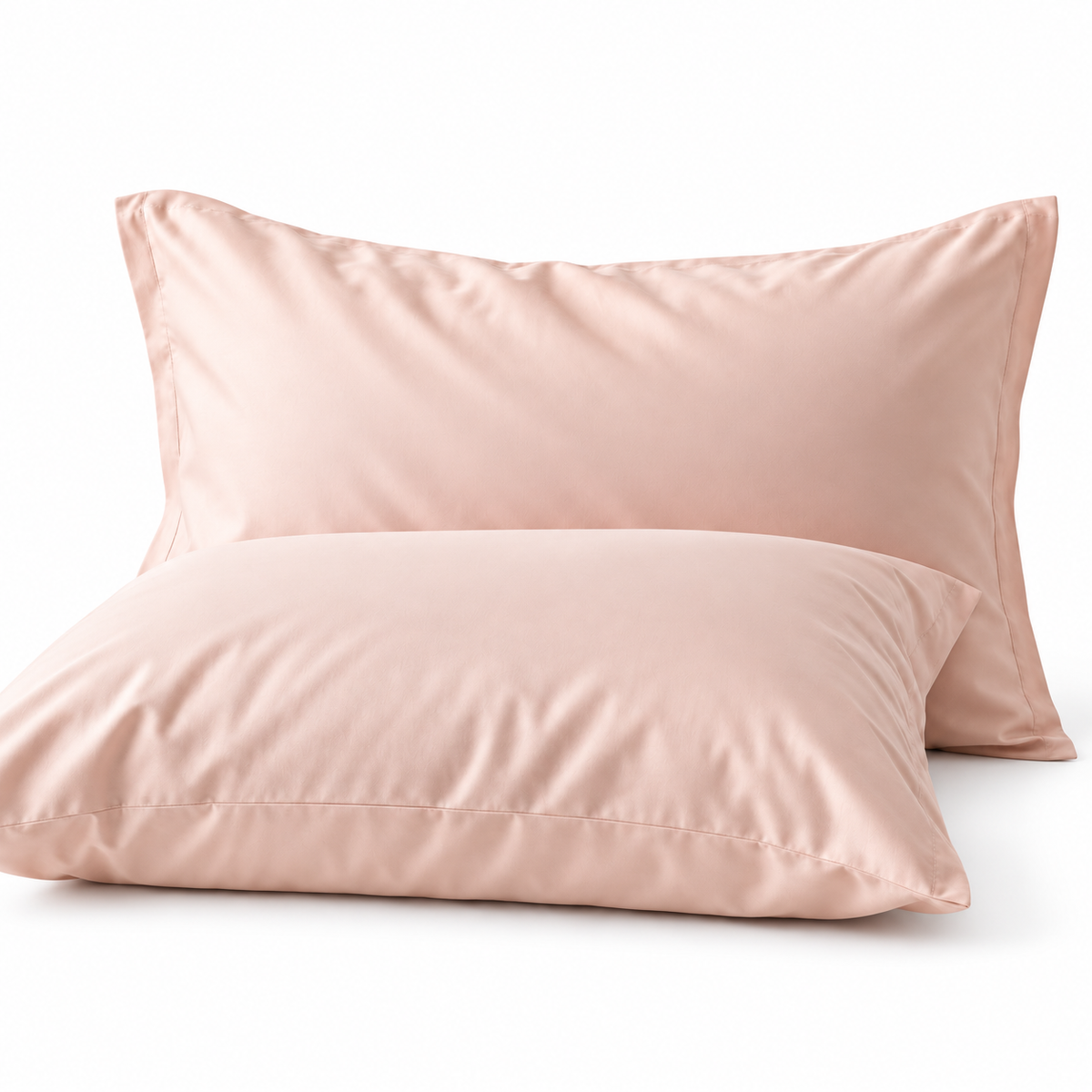 Blush Pink bamboo viscose pillowcases, set of 2 #Color_Blush Pink