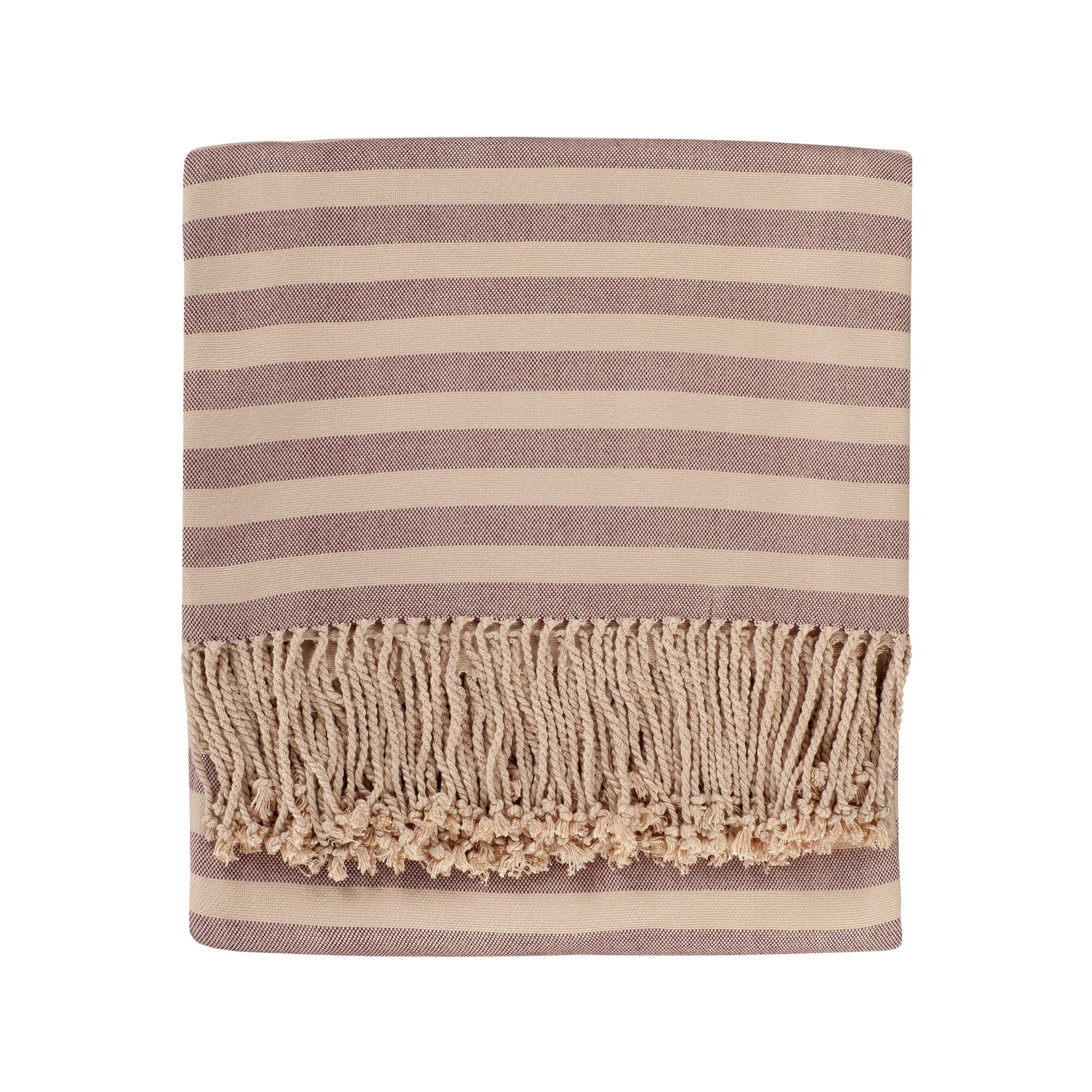 Striped Bamboo Viscose Throw