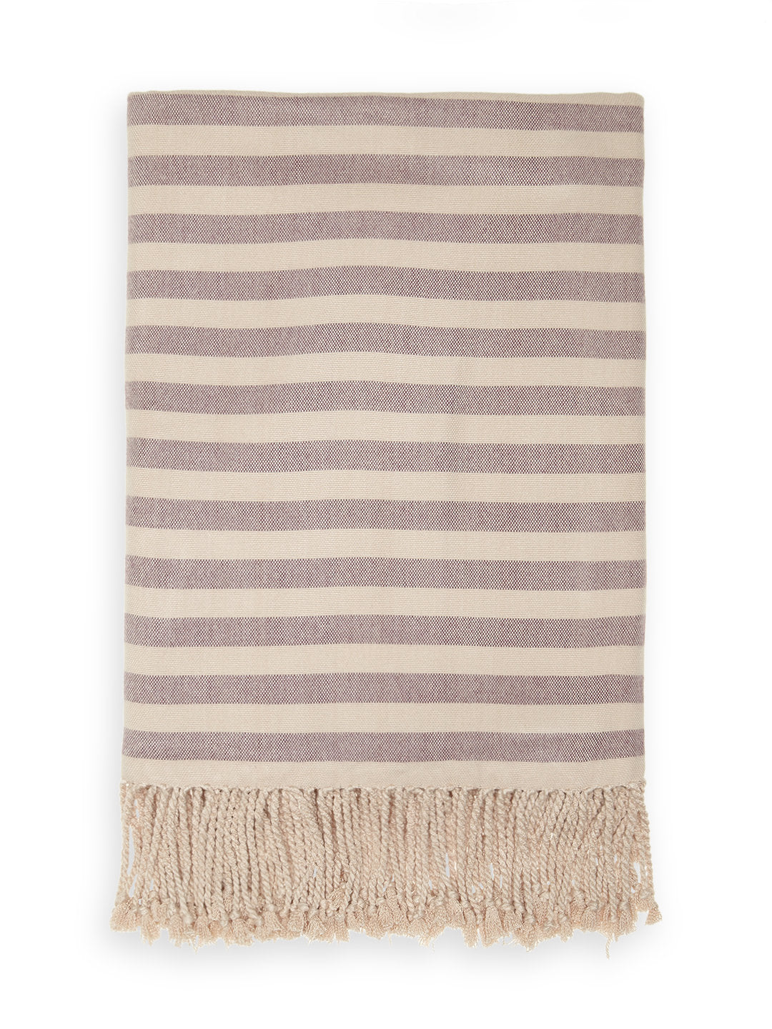 Striped Bamboo Viscose Throw