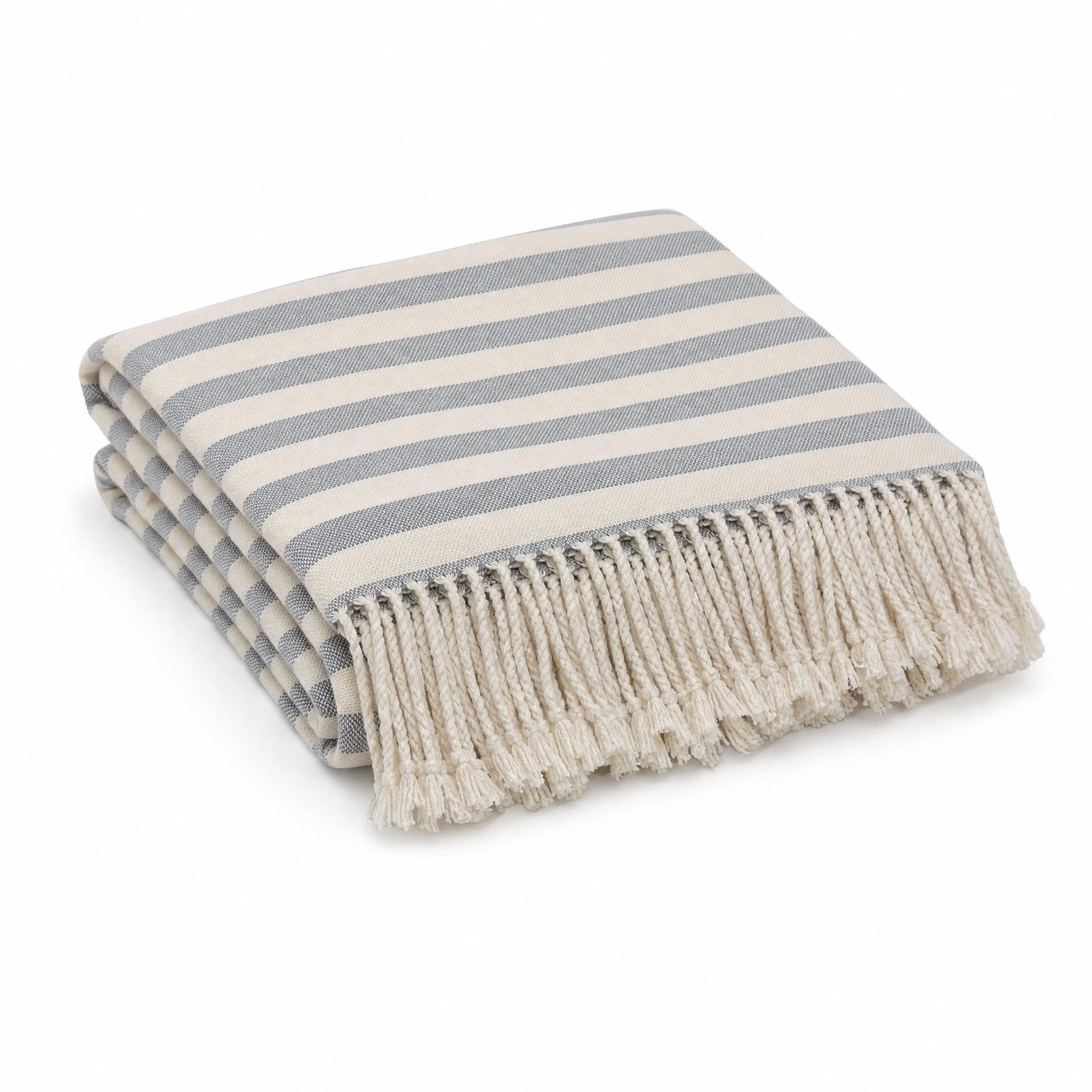 Striped Bamboo Viscose Throw