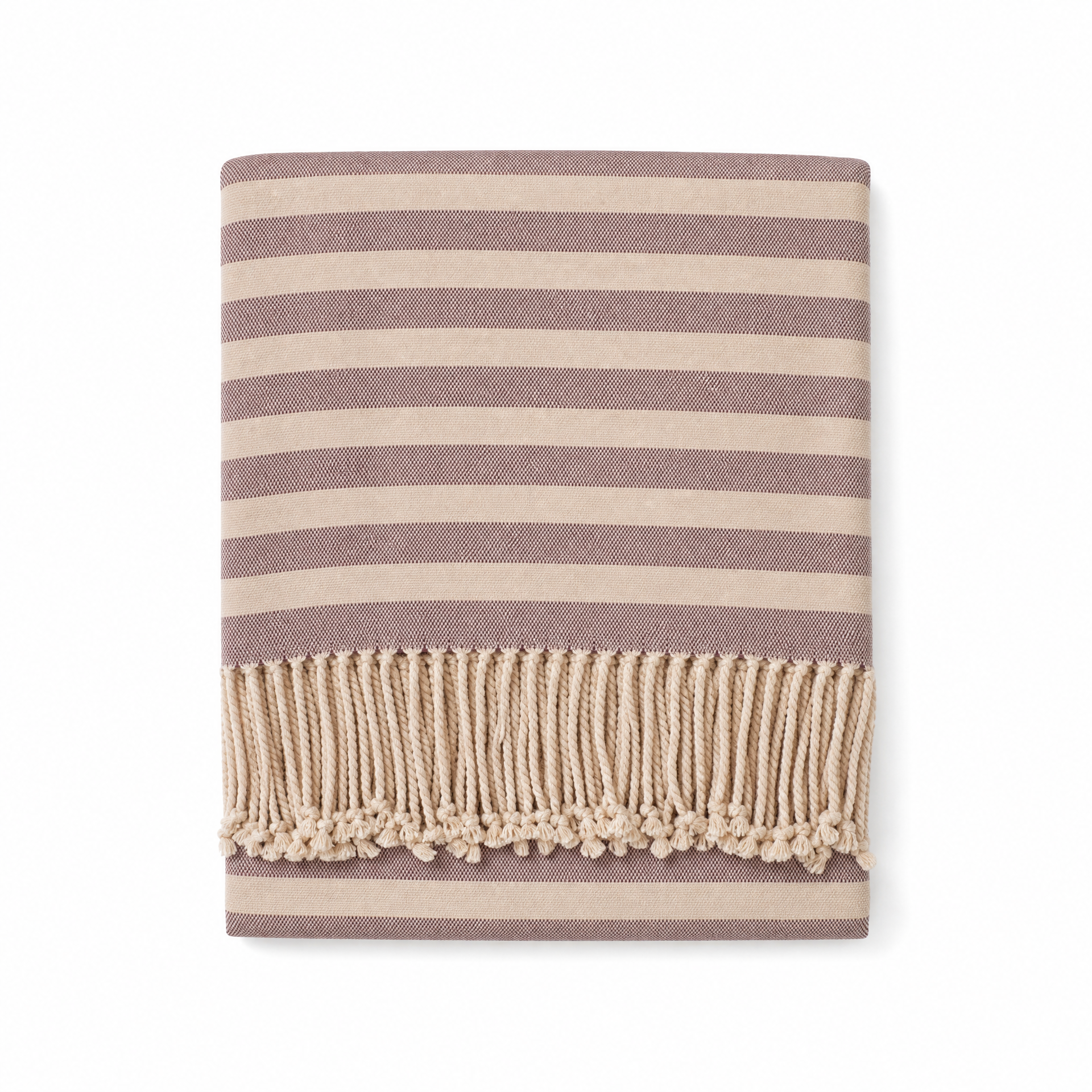 Striped Bamboo Viscose Throw
