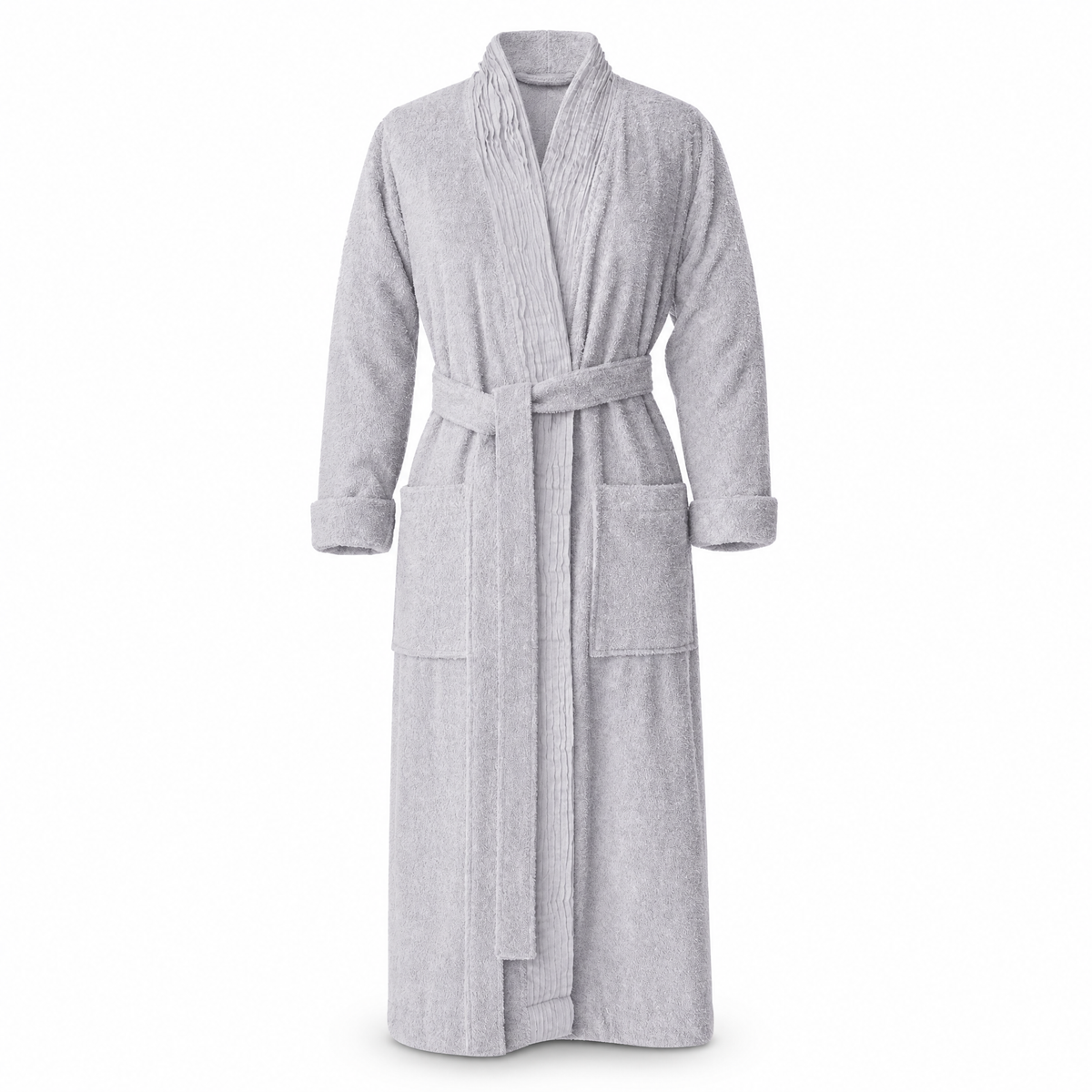 Turkish Cotton Terry Cloth Pleated Bathrobe