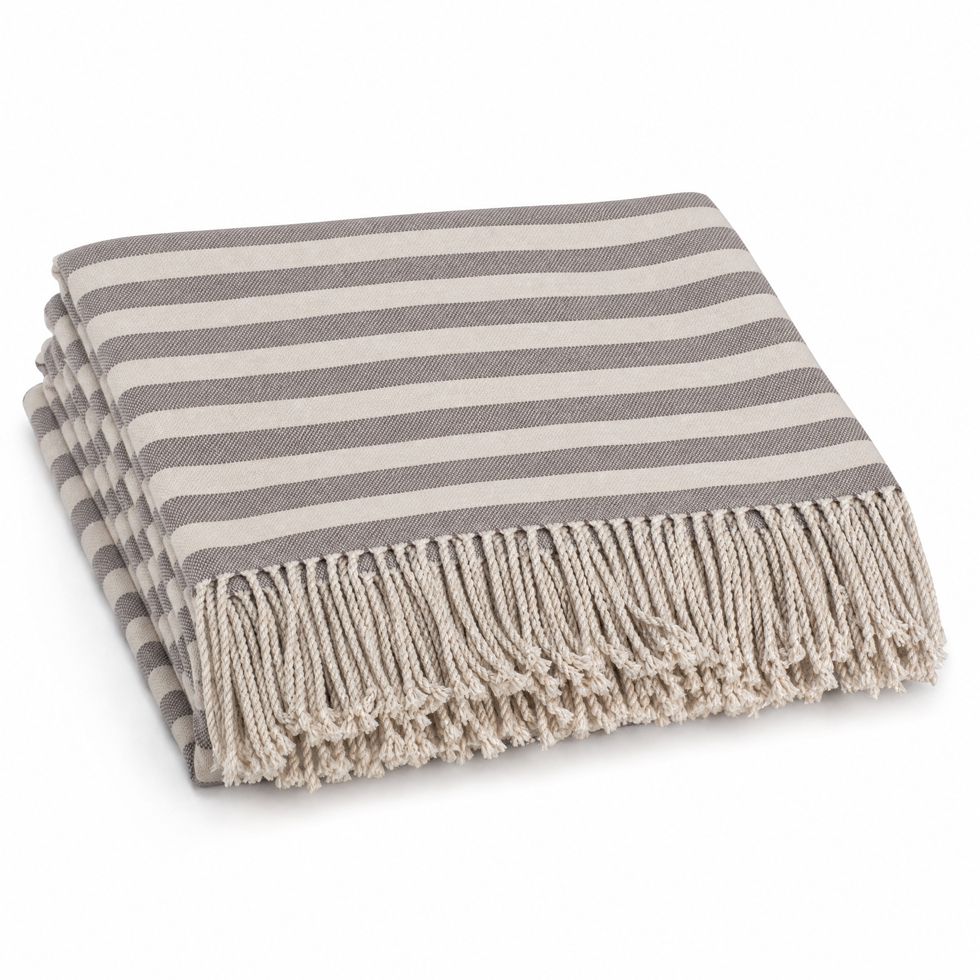 Striped Bamboo Viscose Throw