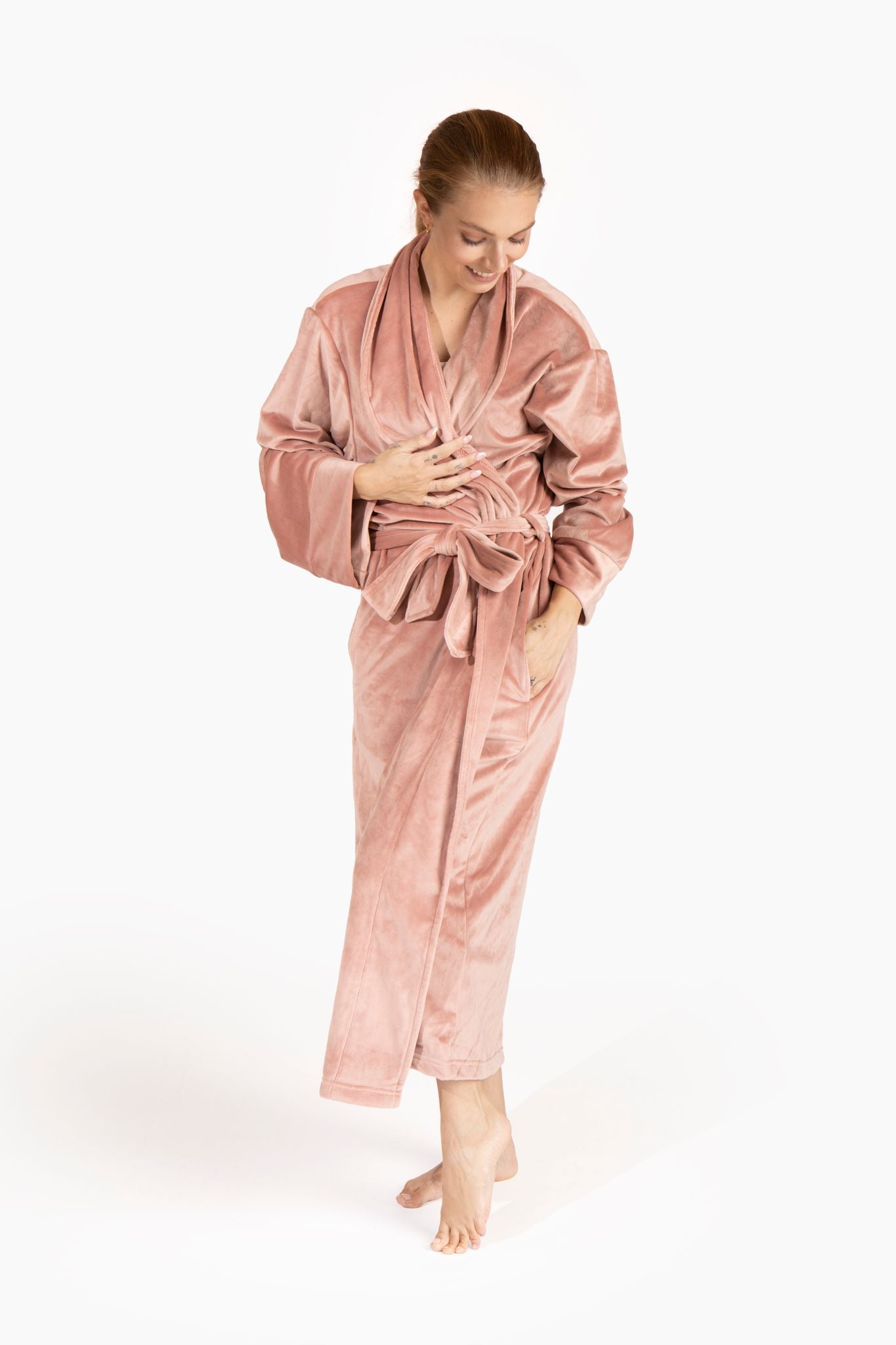 Womens Plush Velour Women's Robe – Pure Fiber