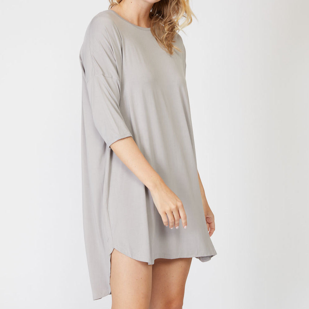 3/4 Sleeve Bamboo Viscose Nightshirt