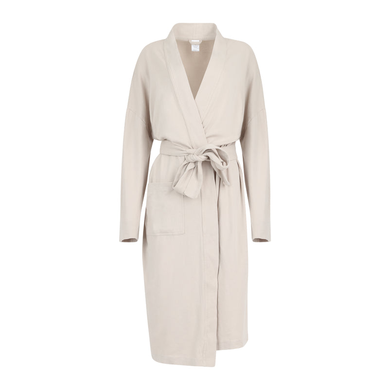 Organic Cotton Knitted Kimono Robe — Lightweight Open-Front Robe for Women | Pure Fiber
