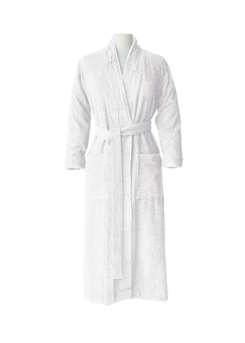 Turkish Cotton Terry Cloth Pleated Bathrobe