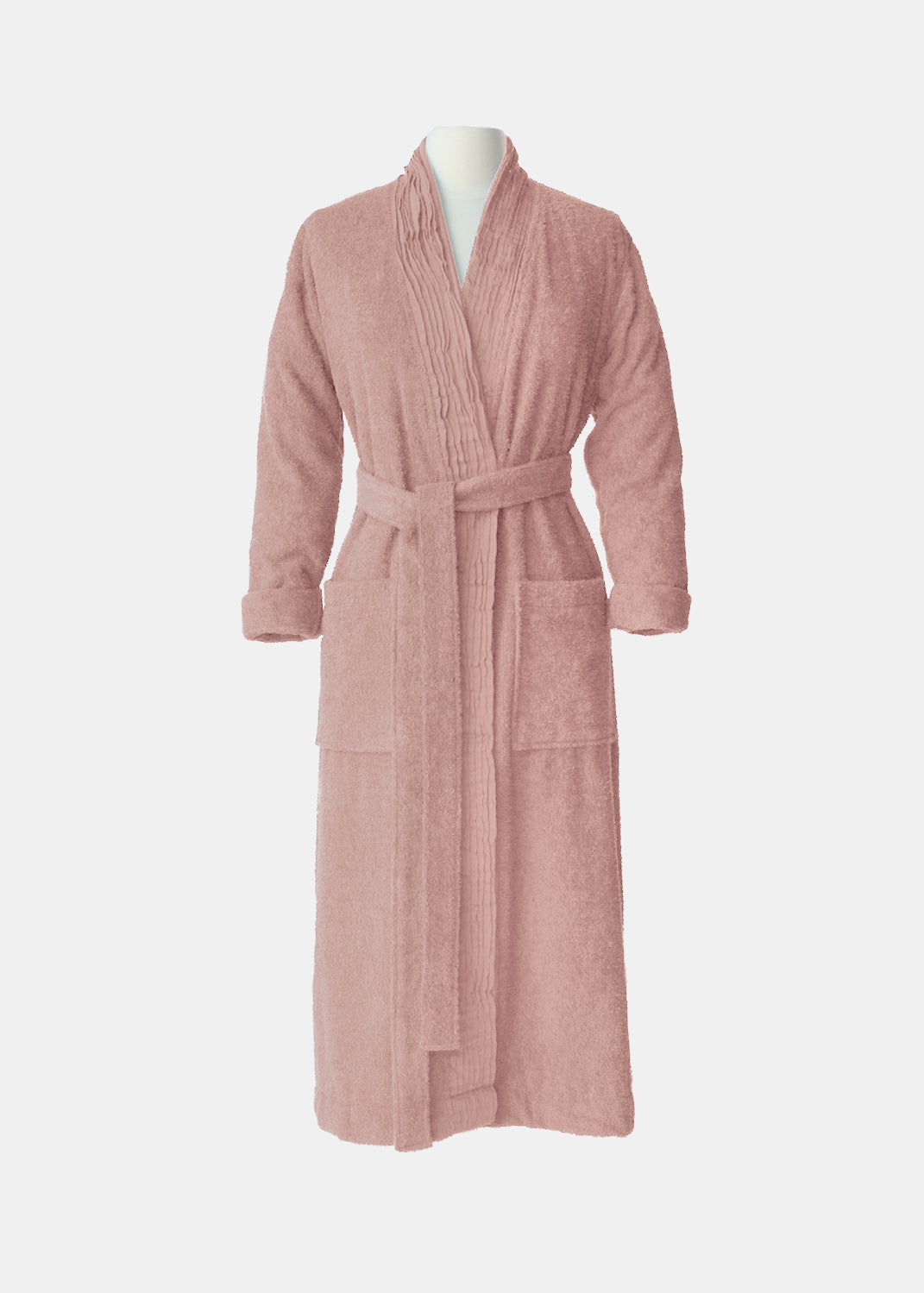 Turkish Cotton Terry Cloth Pleated Bathrobe