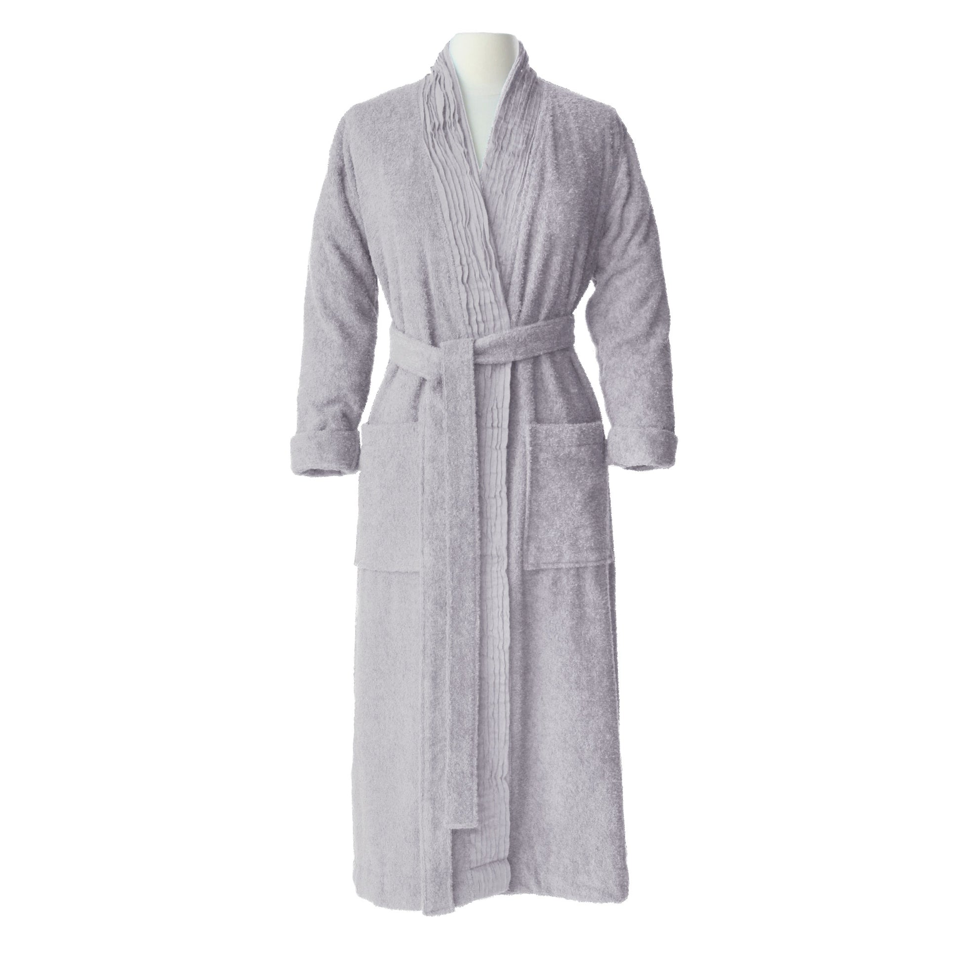 Turkish Cotton Terry Cloth Pleated Bathrobe