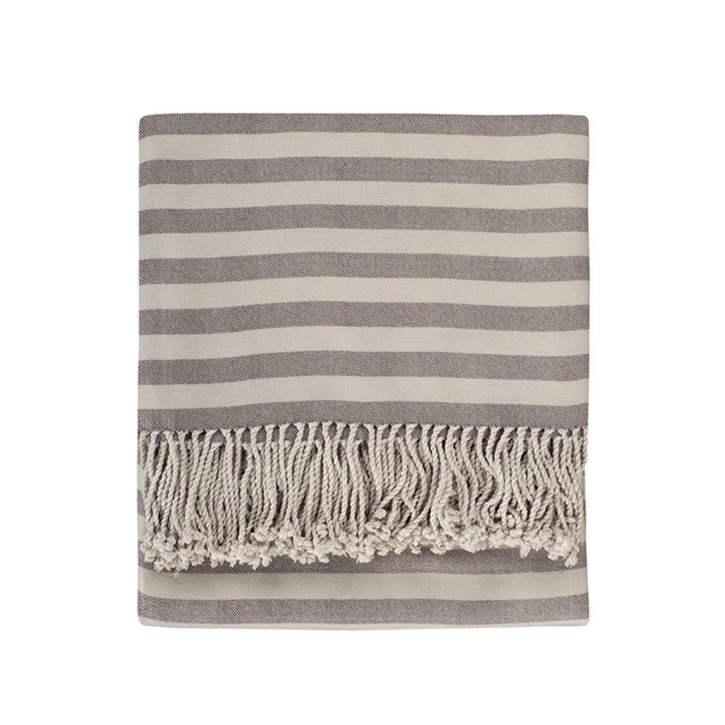 Striped Bamboo Viscose Throw