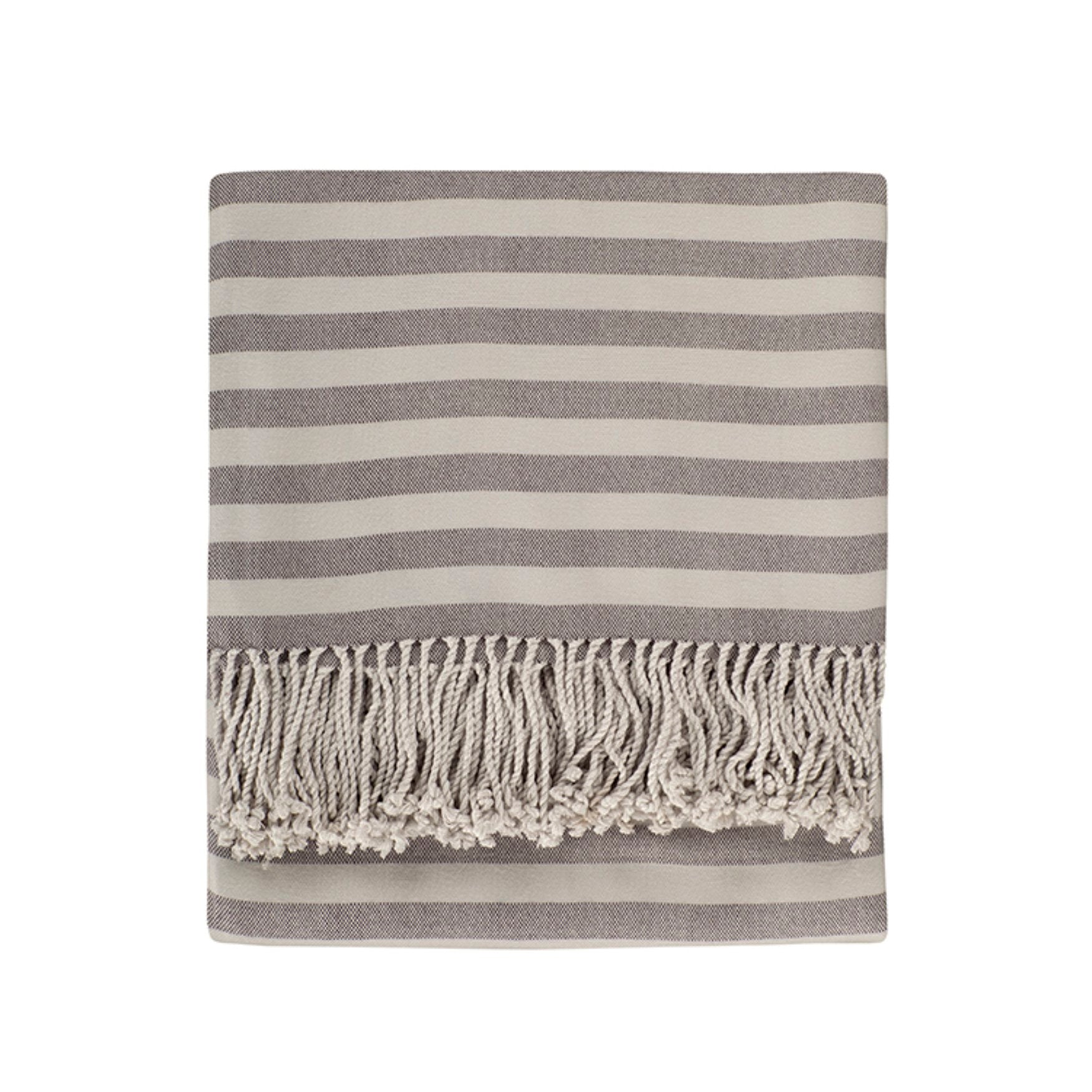 Striped Bamboo Viscose Throw