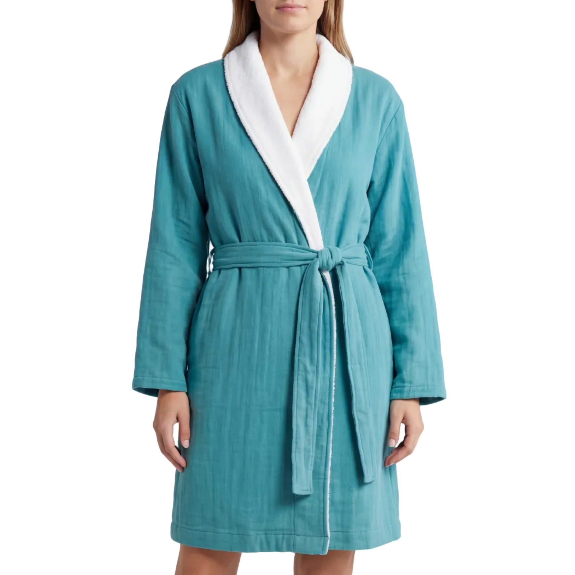 Soluna – Double-Side Muslin/Terry Shawl Robe