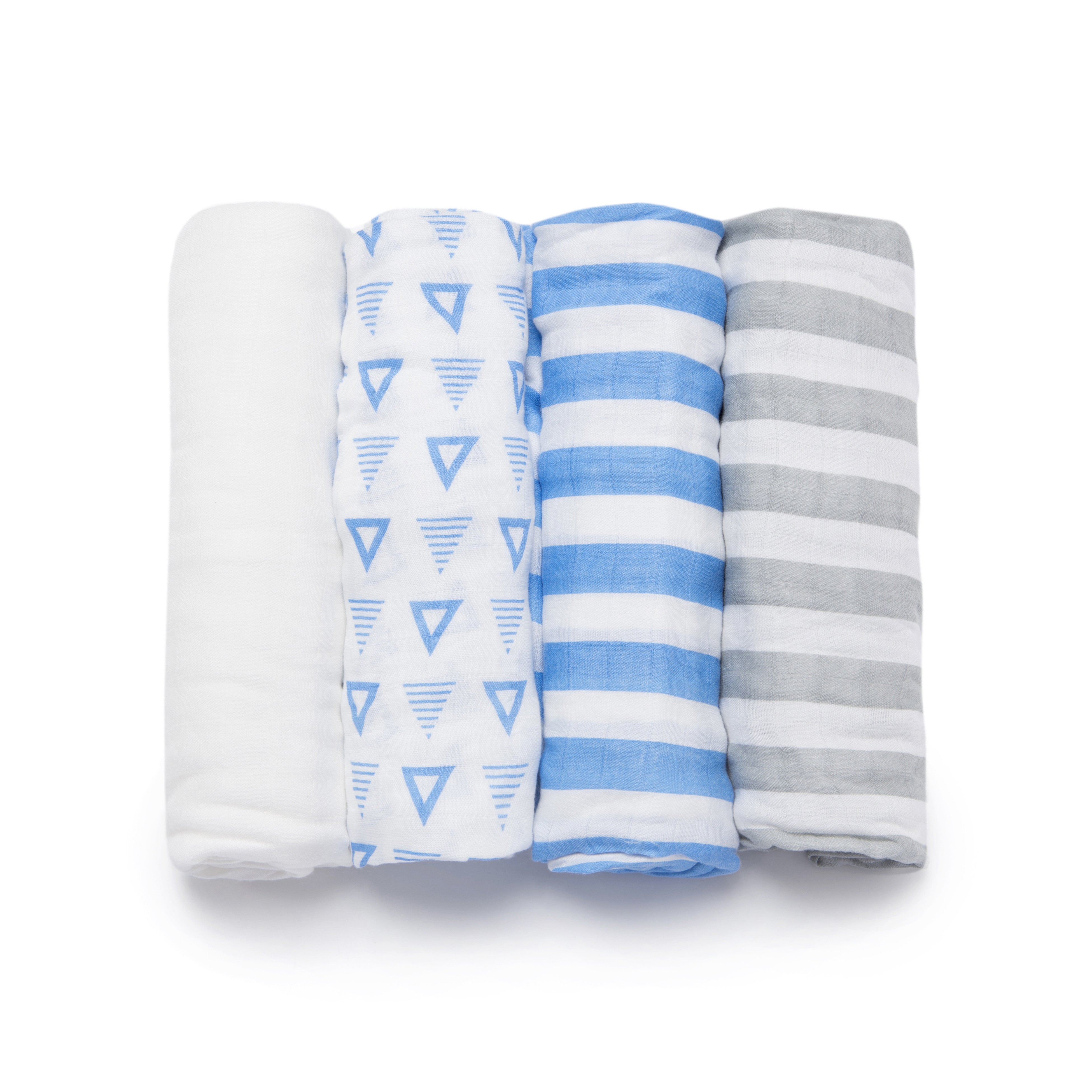 Striped Bamboo Viscose Swaddle Set - Bedding - Nine Space