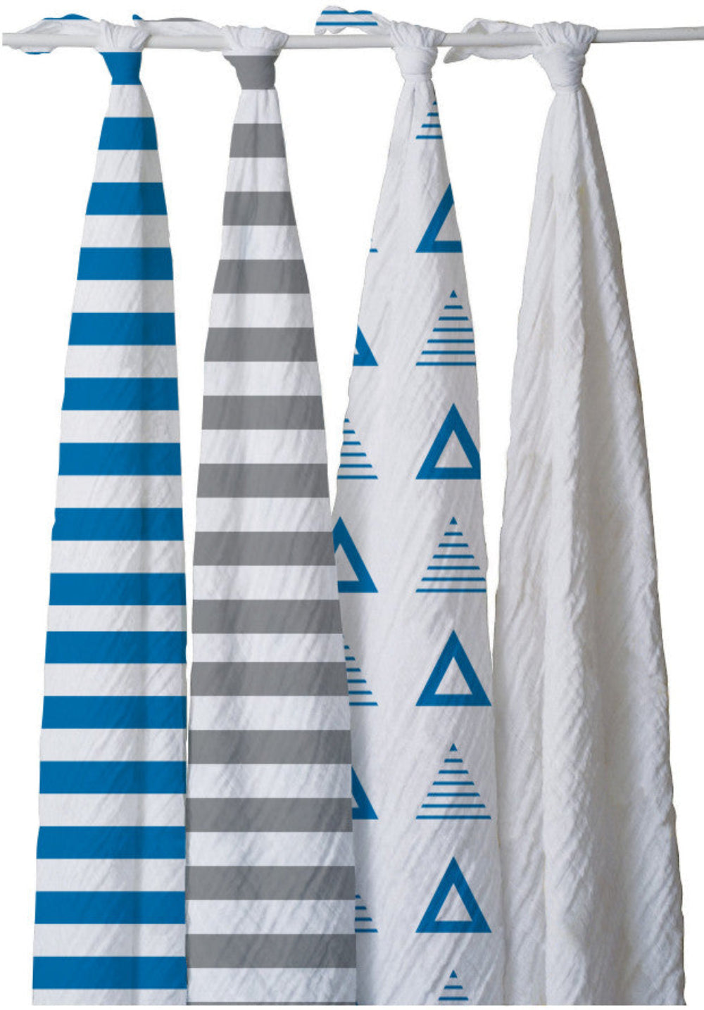 Striped Bamboo Viscose Swaddle Set - Bedding - Nine Space