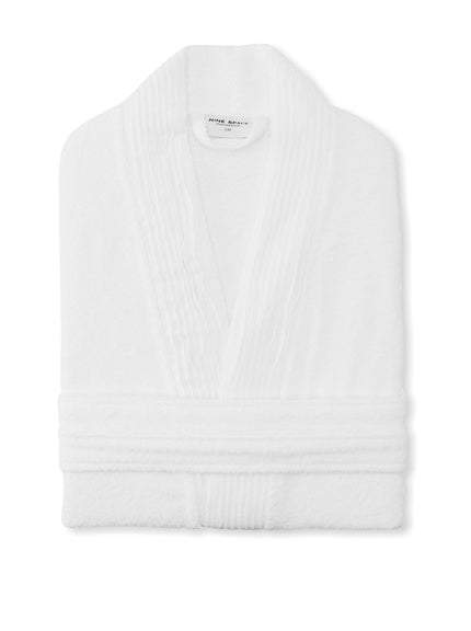 Turkish Cotton Terry Cloth Pleated Bathrobe