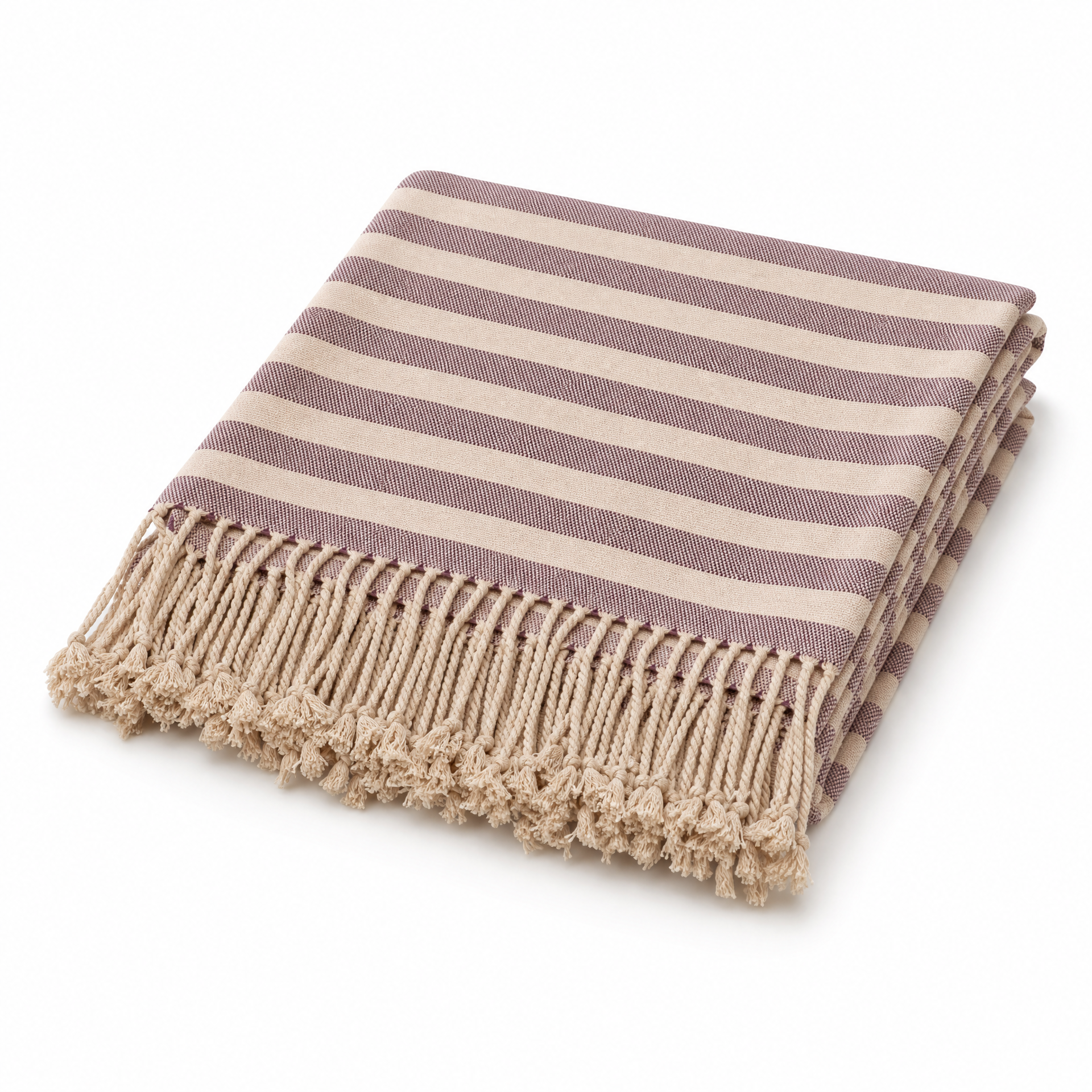 Striped Bamboo Viscose Throw