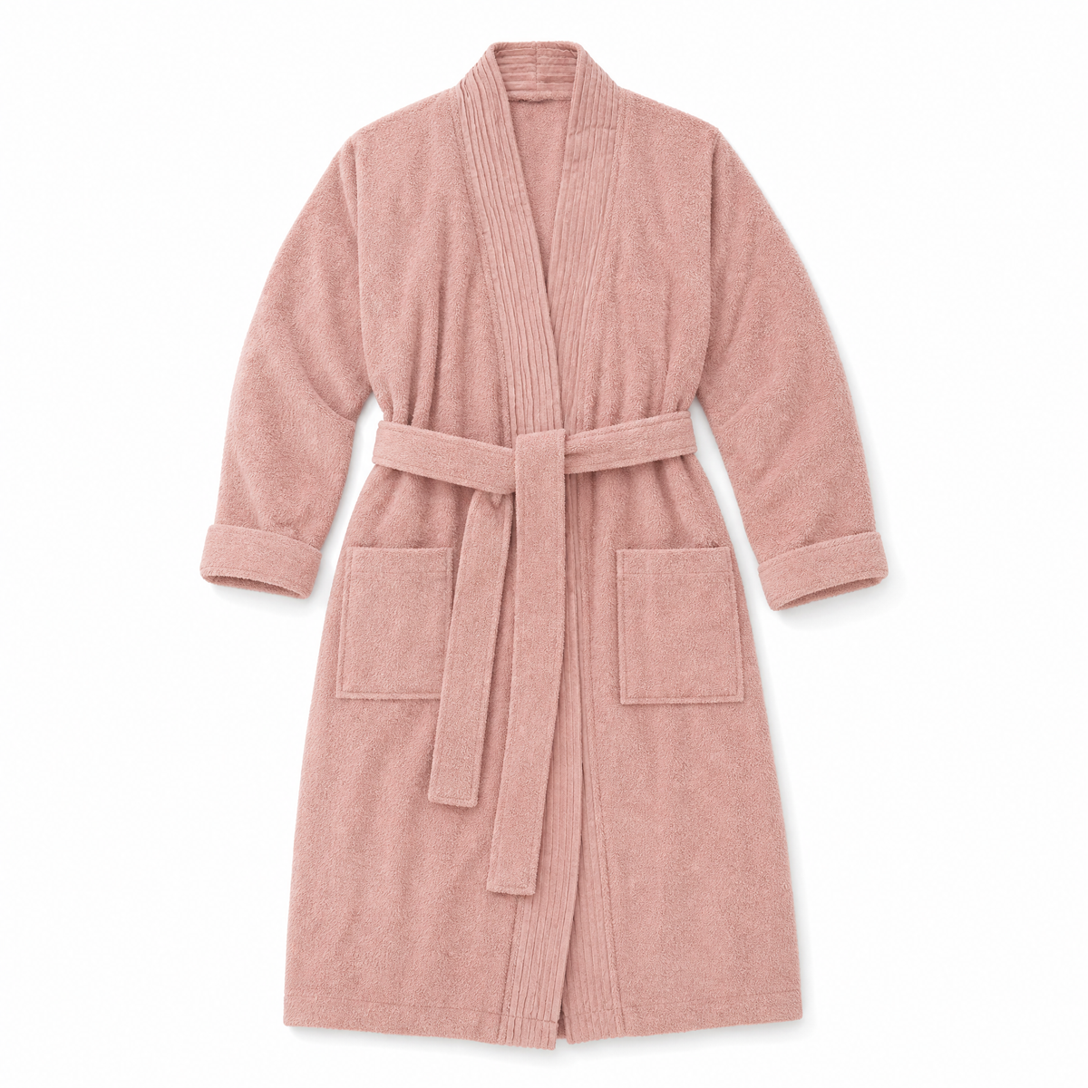 Turkish Cotton Terry Cloth Pleated Bathrobe