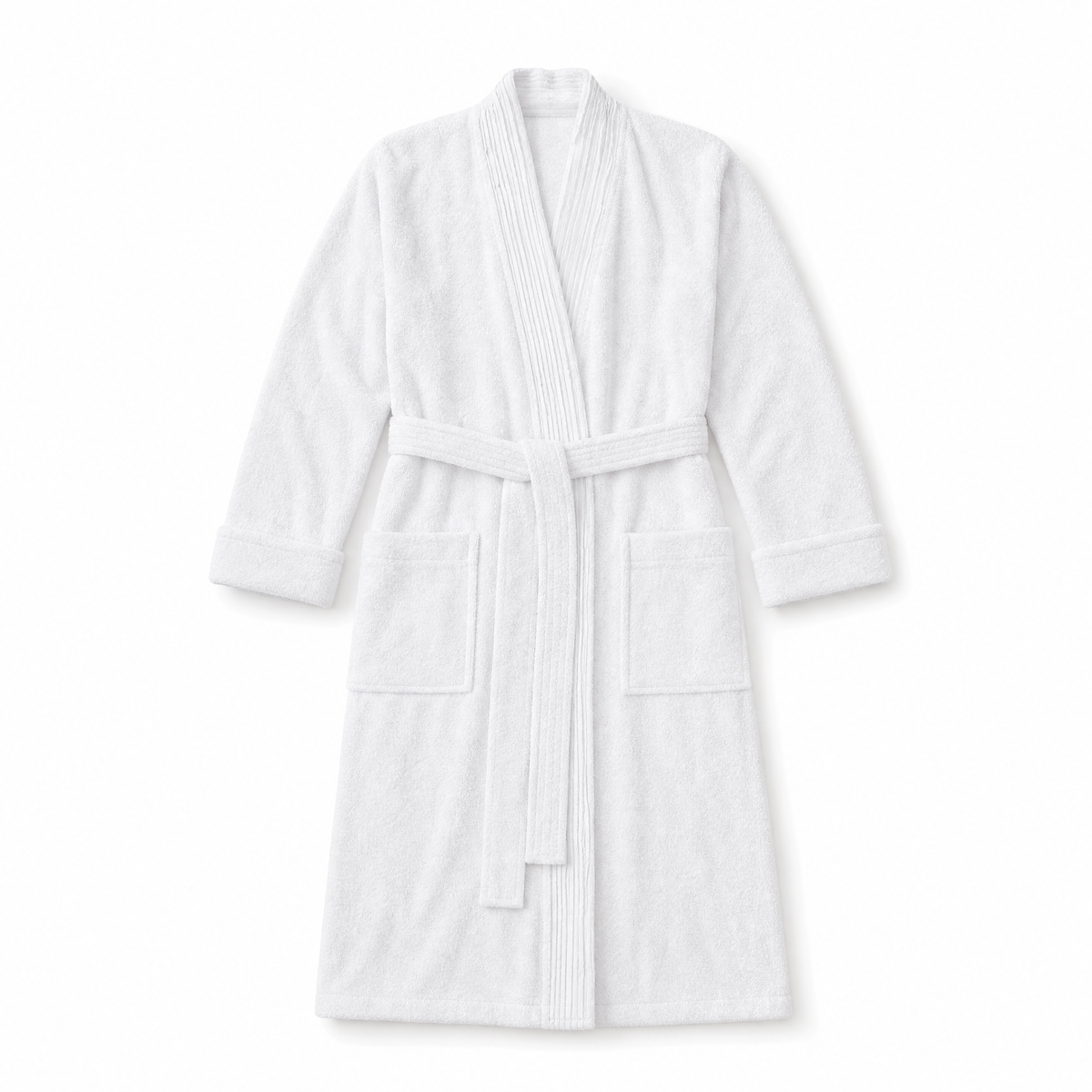 Turkish Cotton Terry Cloth Pleated Bathrobe