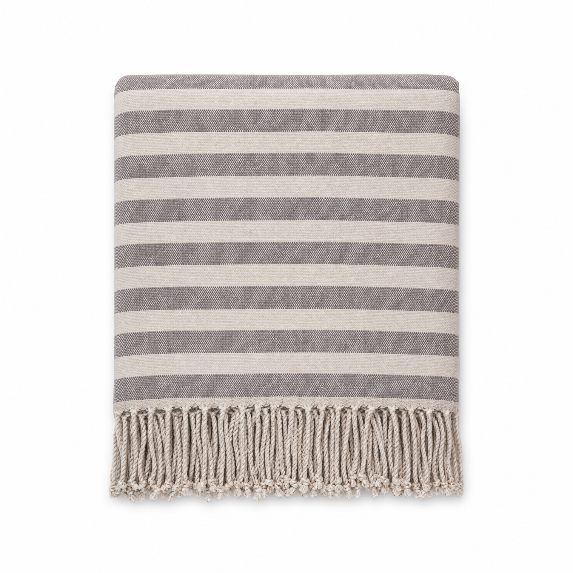Striped Bamboo Viscose Throw