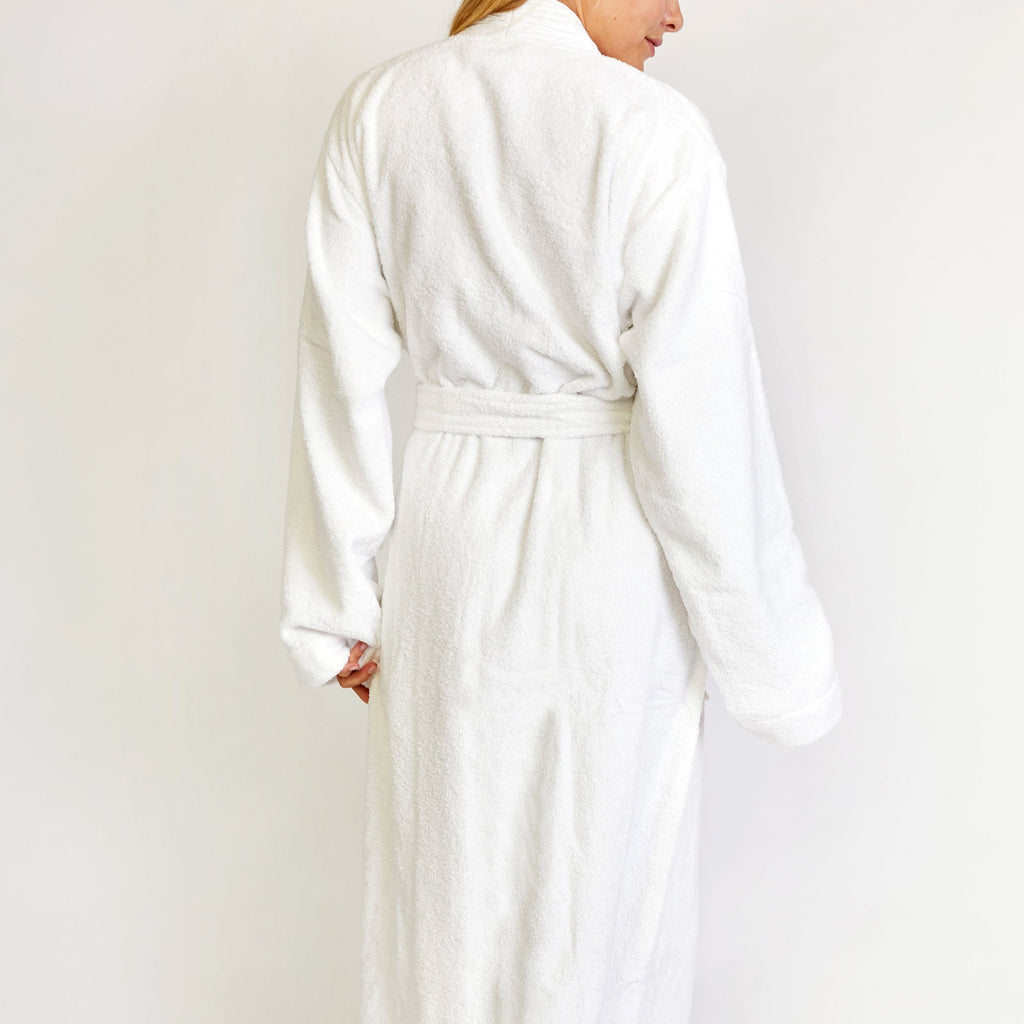 Turkish Cotton Terry Cloth Pleated Bathrobe