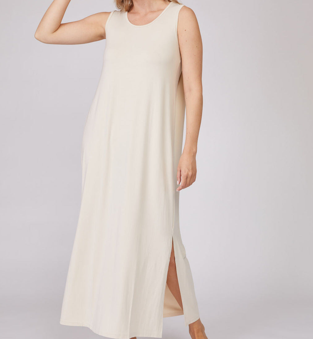 Sleeveless Bamboo Viscose Nightdress