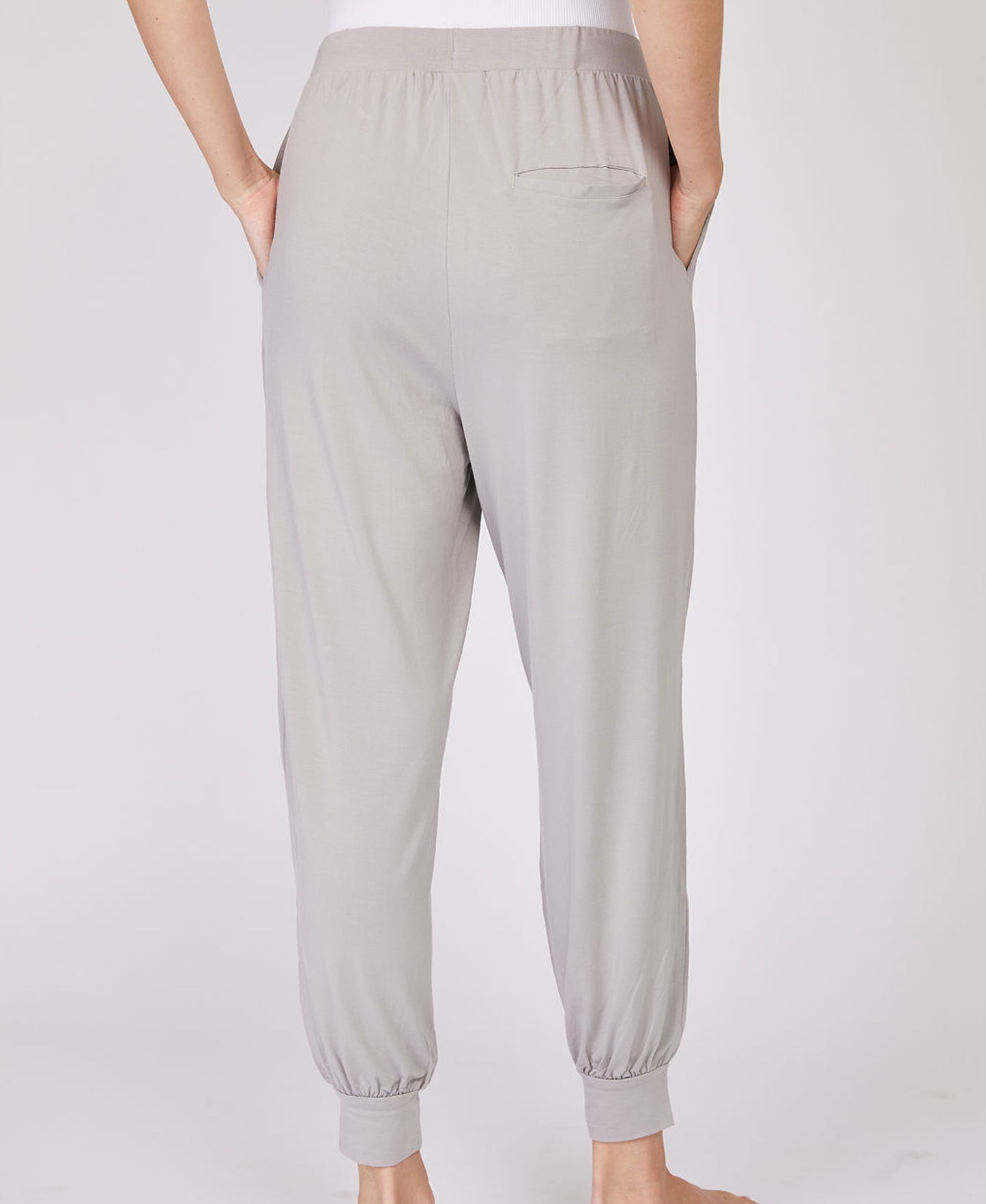 Draped Bamboo Viscose Jogger Pants