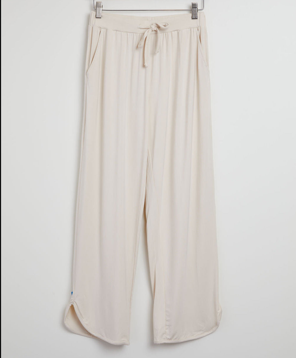 Cropped Bamboo Viscose Jogger Pants