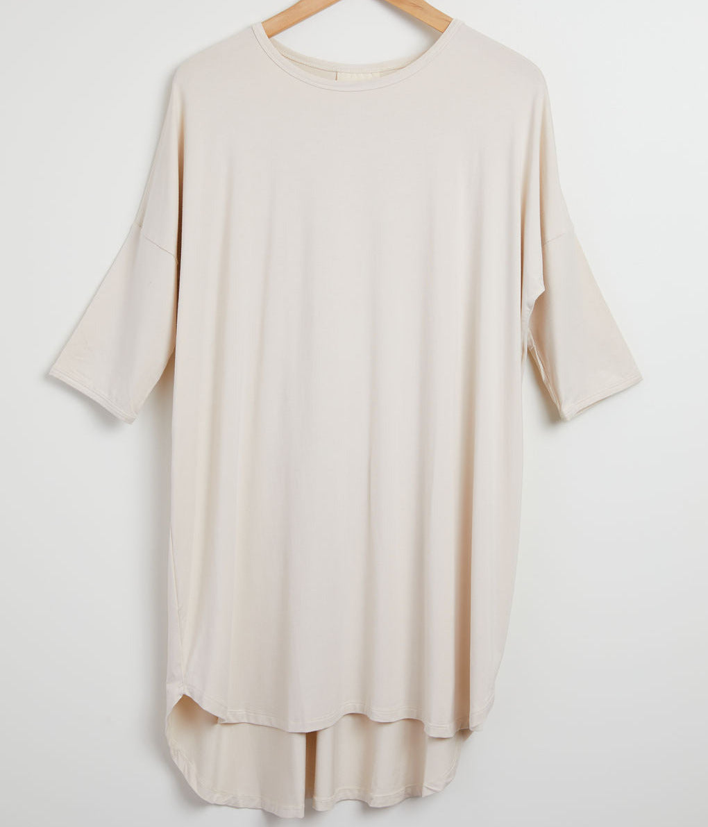 3/4 Sleeve Bamboo Viscose Nightshirt