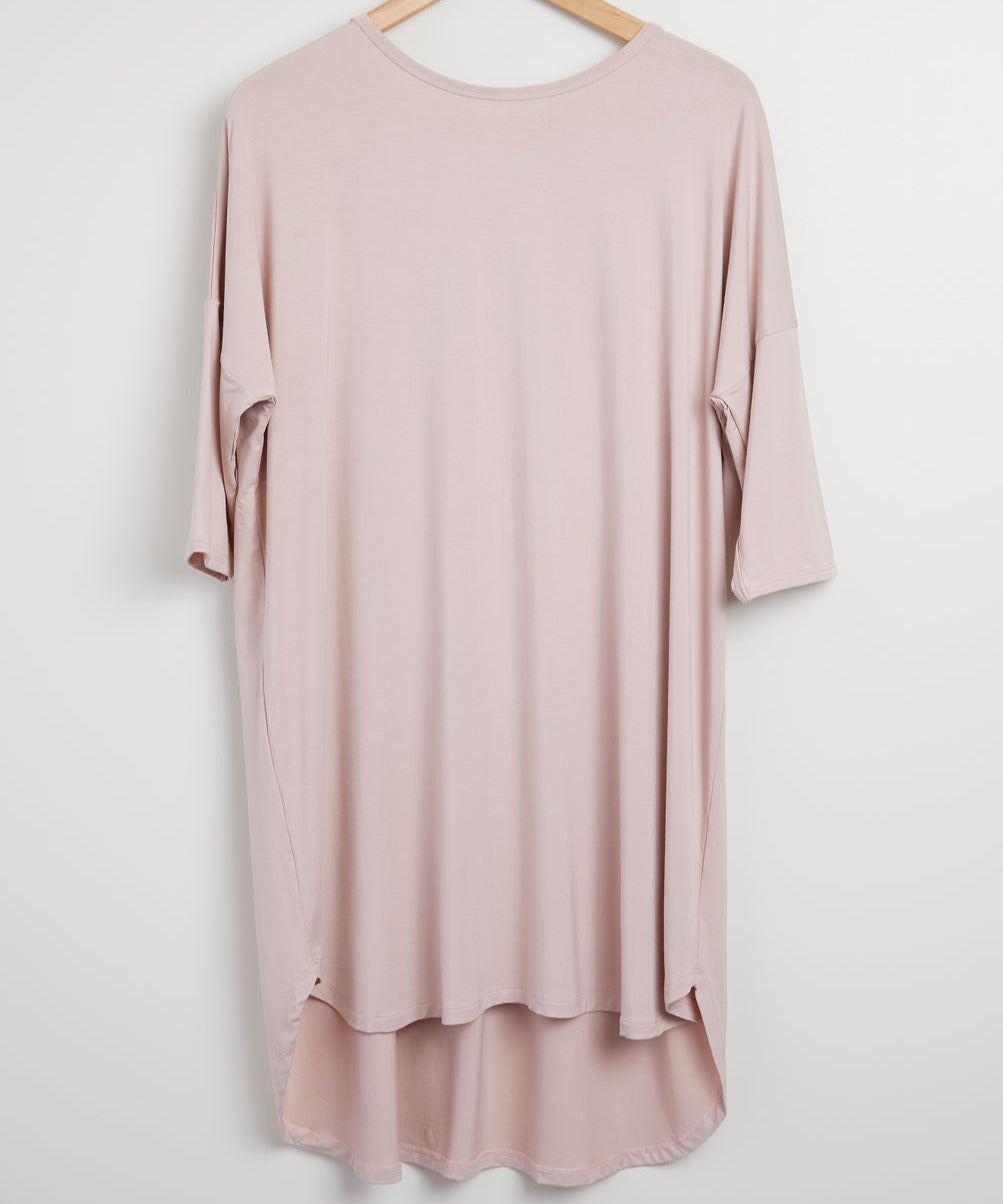 3/4 Sleeve Bamboo Viscose Nightshirt