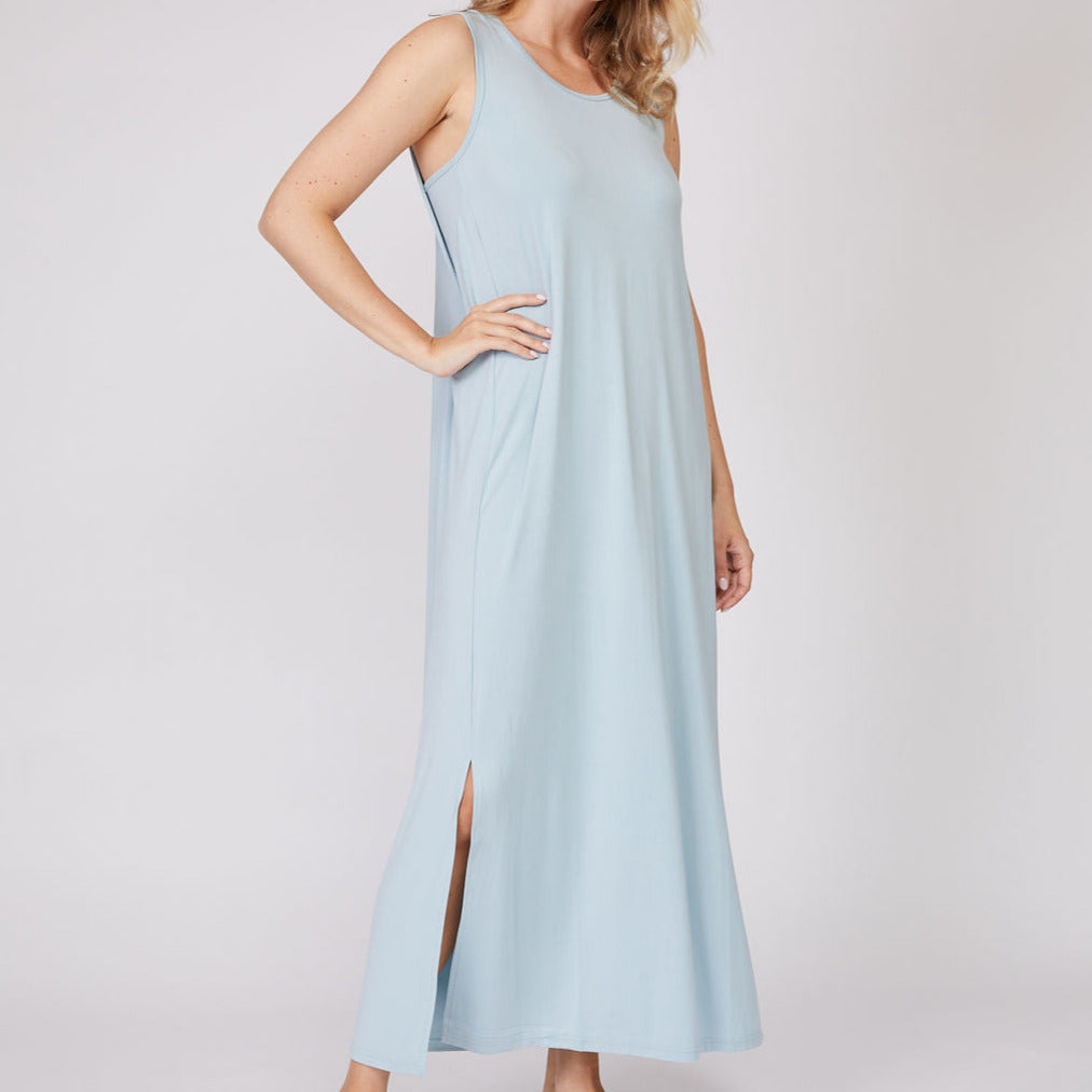 Sleeveless Bamboo Viscose Nightdress